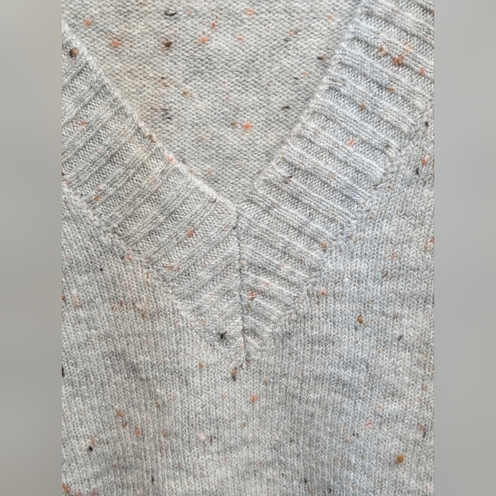 ICHI Heddie women's V-neck confetti sweater size S - Picture 2 of 12